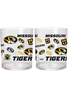 Missouri Tigers 10 oz Medley Rock Glass - Black