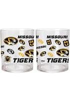 Missouri Tigers 10 oz Medley Rock Glass - Black