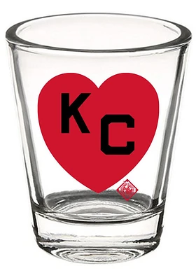 Kansas City Monarchs 2 oz. KC Heart Shot Glass