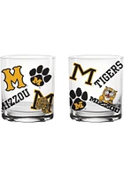 Missouri Tigers 14 OZ VAULT MEDLEY Rock Glass - Black