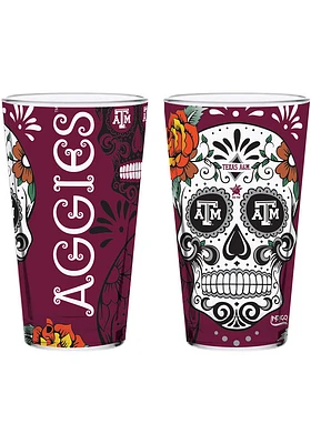 Texas A&M Aggies 16 oz Dia Pint Glass - Maroon