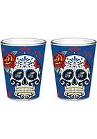 Kansas Jayhawks 2 oz Dia Shot Glass