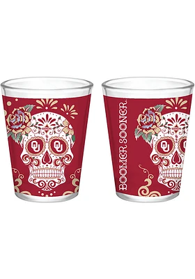 Oklahoma Sooners 2 oz Dia Shot Glass