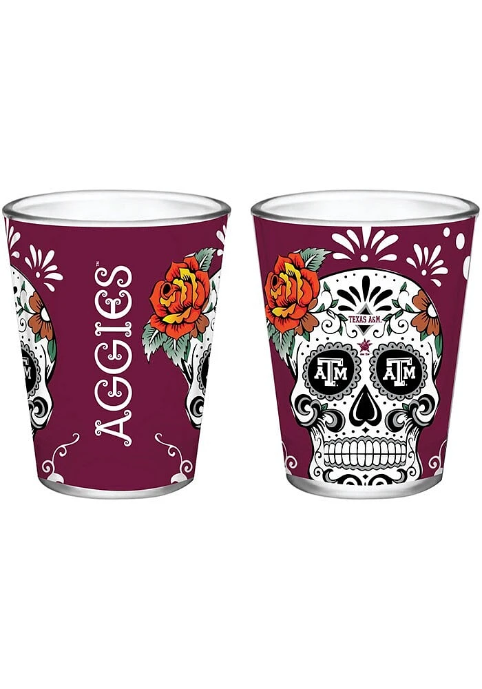 Texas A&M Aggies 2 oz Dia Shot Glass