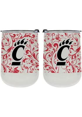 Cincinnati Bearcats 18oz Floral Stainless Steel Stemless