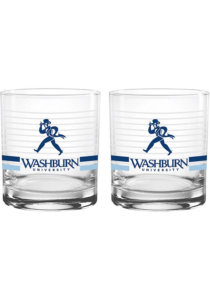 Washburn Ichabods 14oz Ring Rock Glass - Red