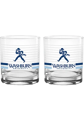 Washburn Ichabods 14oz Ring Rock Glass - Red
