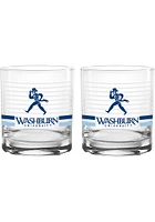 Washburn Ichabods 14oz Ring Rock Glass - Red