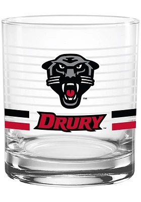 Drury Panthers 14OZ Team Logo Rock Glass - Red