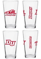 Drury Panthers 16oz Core Pint Glass - Red