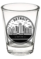 Detroit Circle Skyline 2 oz Shot Glass