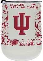 Indiana Hoosiers 18oz Floral Stainless Steel Stemless - Red