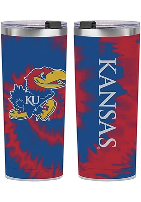 Kansas Jayhawks 24oz Tie Dye Stainless Steel Tumbler - Blue
