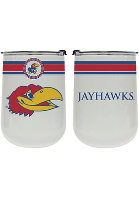 Kansas Jayhawks 18oz Classic Stainless Steel Stemless - Blue