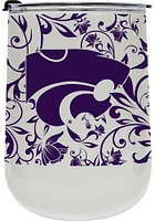 K-State Wildcats 18oz Floral Stainless Steel Stemless