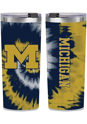 Michigan Wolverines 24oz Tie Dye Stainless Steel Tumbler - Navy Blue
