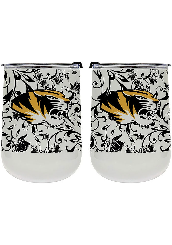 Missouri Tigers 18oz Floral Stainless Steel Stemless
