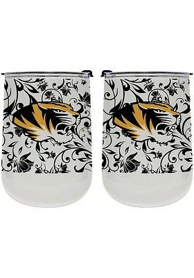 Missouri Tigers 18oz Floral Stainless Steel Stemless