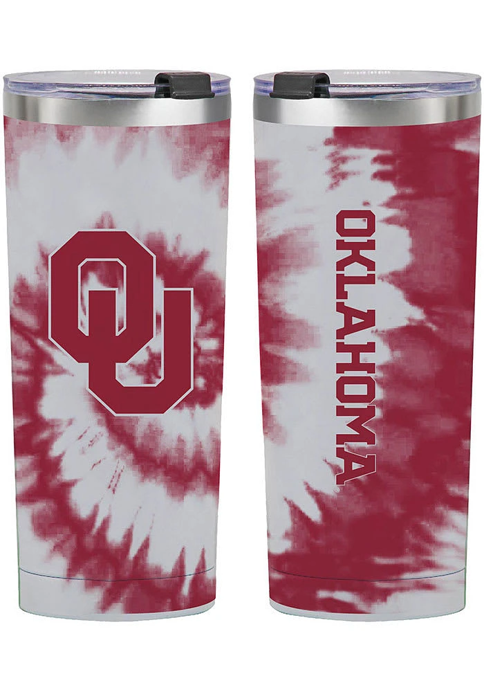 Oklahoma Sooners 24oz Tie Dye Stainless Steel Tumbler - Maroon