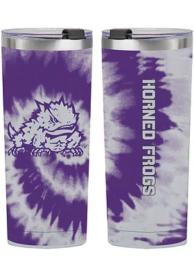 TCU Horned Frogs 24oz Tie Dye Stainless Steel Tumbler - Purple