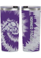 TCU Horned Frogs 24oz Tie Dye Stainless Steel Tumbler - Purple