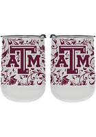 Texas A&M Aggies 18oz Floral Stainless Steel Stemless