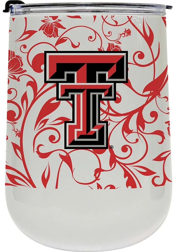 Texas Tech Red Raiders 18oz Floral Stainless Steel Stemless - Red