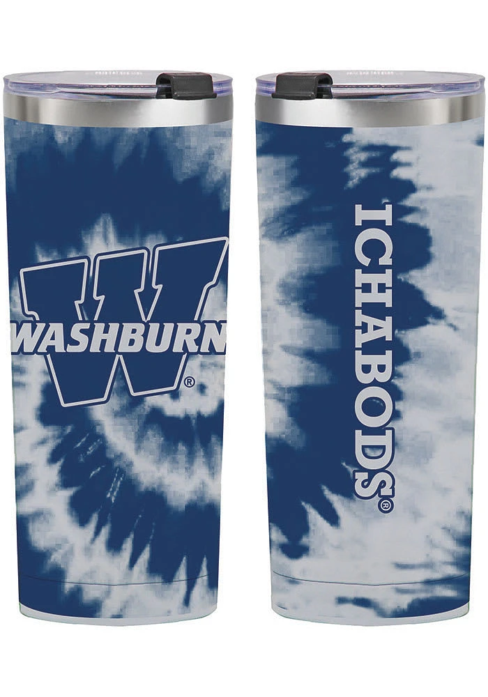 Washburn Ichabods 24oz Tie Dye Stainless Steel Tumbler - Navy Blue