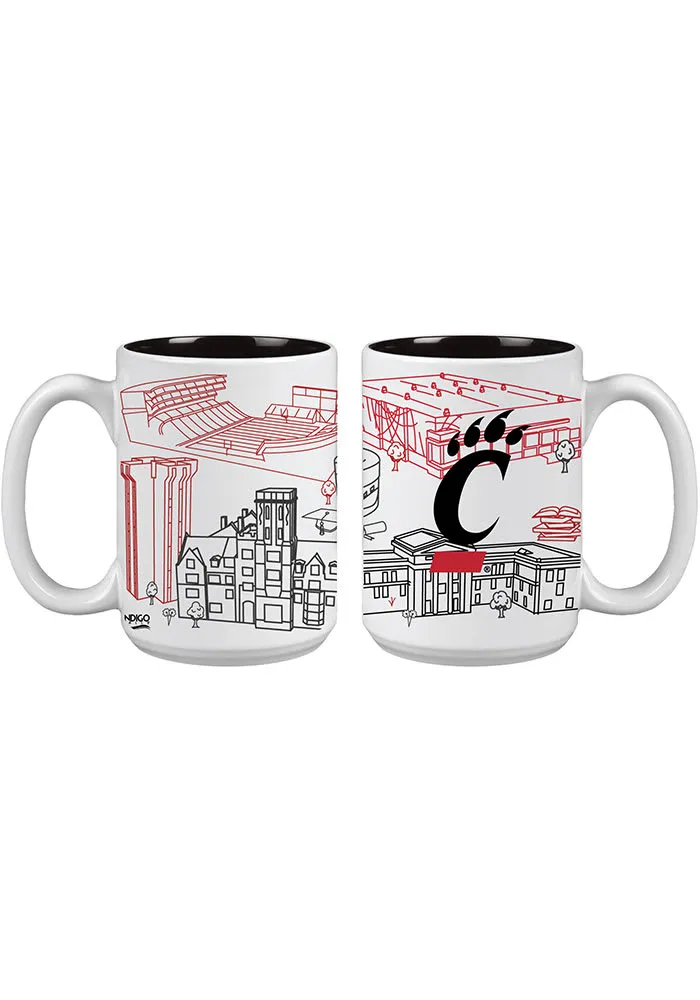 Cincinnati Bearcats 15oz Campus Design Mug