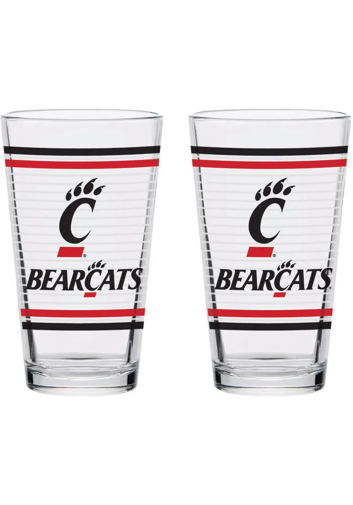 Cincinnati Bearcats 16oz Ring Pint Glass - Red