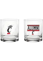 Cincinnati Bearcats 14oz Alumni Style Rock Glass