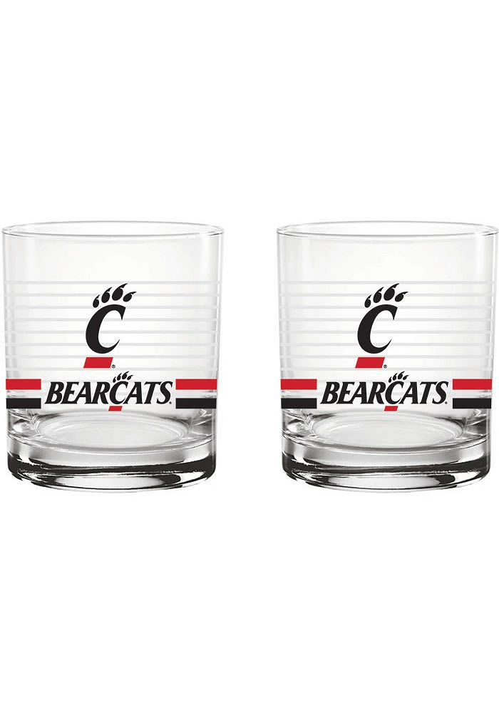 Cincinnati Bearcats 14oz Ring Rock Glass