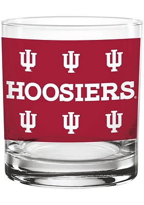 Indiana Hoosiers 14oz KO Rock Glass - Red