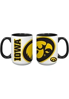 Iowa Hawkeyes 15oz Logo Java Ceramic Mug - Black