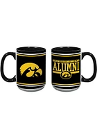 Iowa Hawkeyes 15oz Alumni Java Ceramic Mug - Black