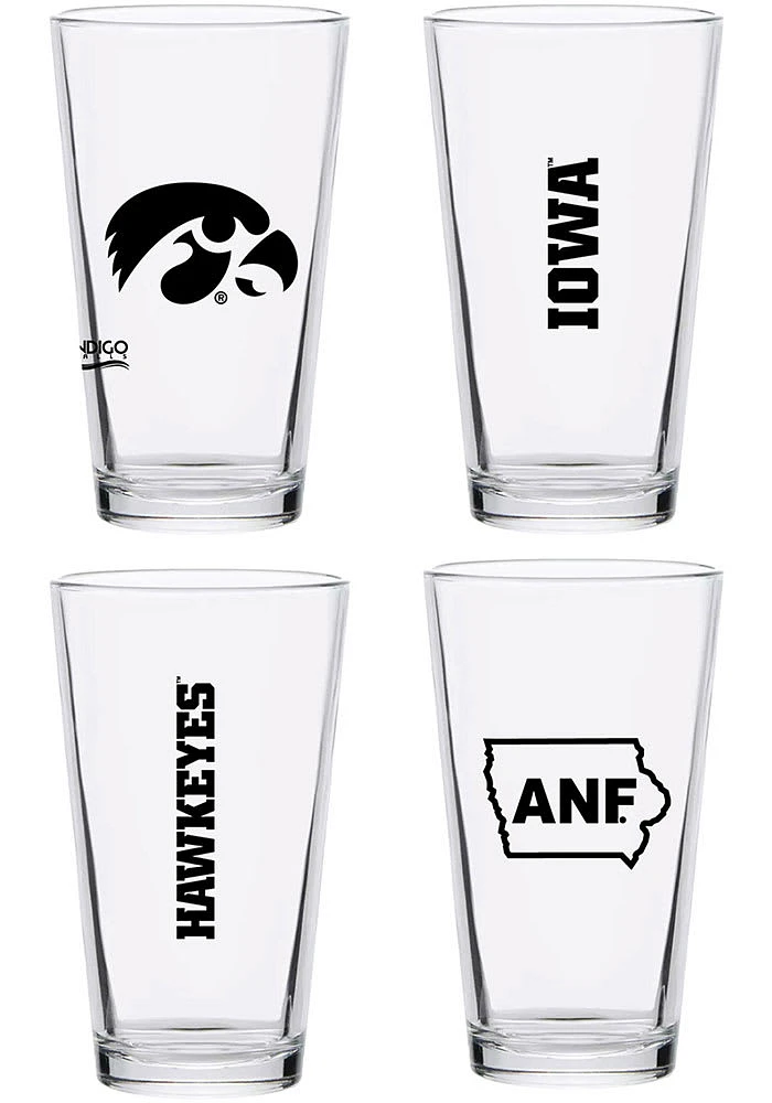 Iowa Hawkeyes 16oz Core Pint Glass - Black