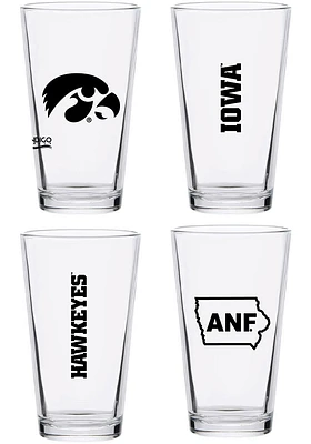 Iowa Hawkeyes 16oz Core Pint Glass - Black