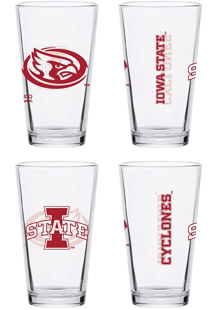 Iowa State Cyclones 16oz Core Pint Glass - Red