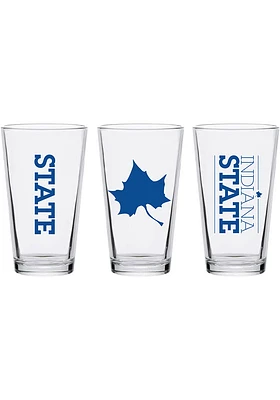 Indiana State Sycamores 16oz Core Pint Glass - Red