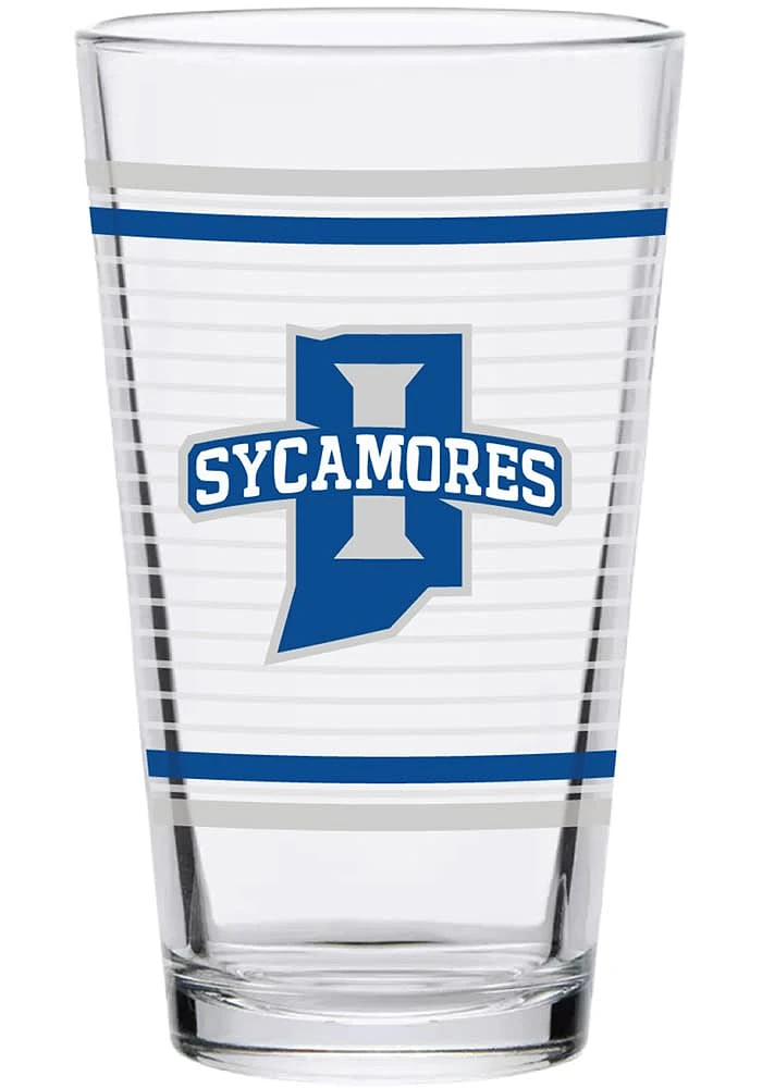 Indiana State Sycamores 16oz Ring Pint Glass - Red