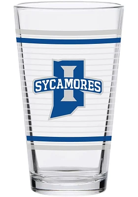 Indiana State Sycamores 16oz Ring Pint Glass - Red