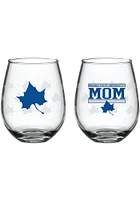 Indiana State Sycamores 15oz Mom Stemless Wine Glass - Red