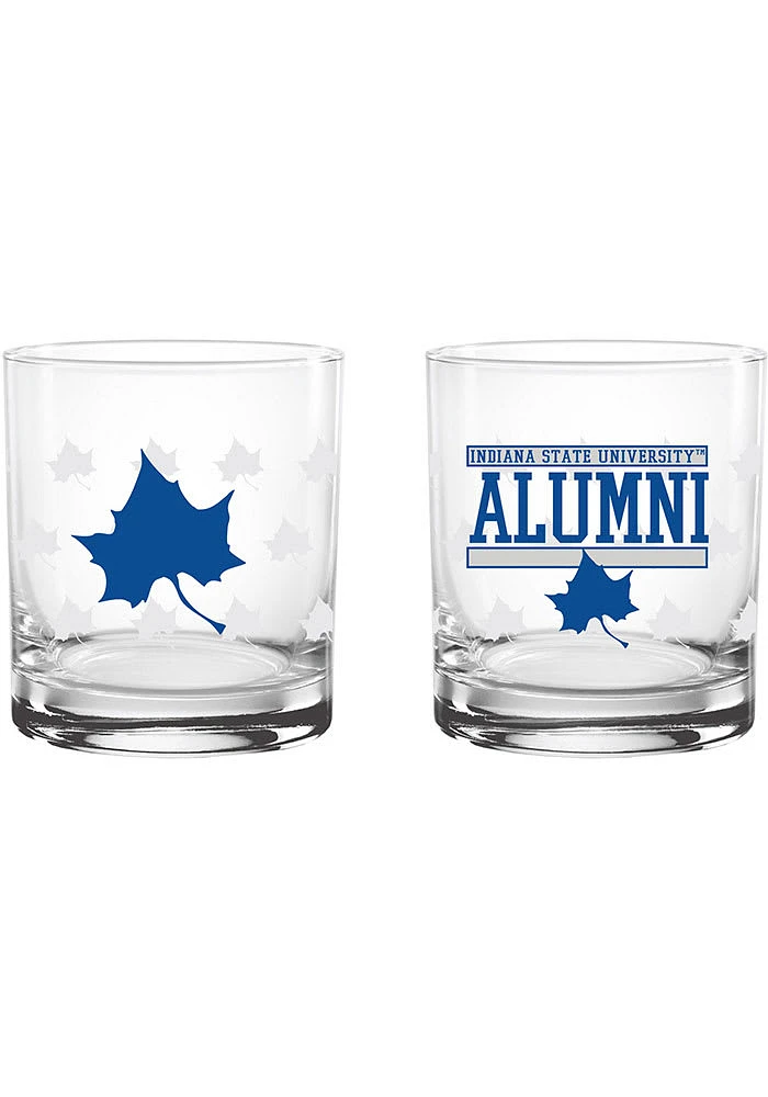 Indiana State Sycamores 14oz Alumni Rock Glass - Red
