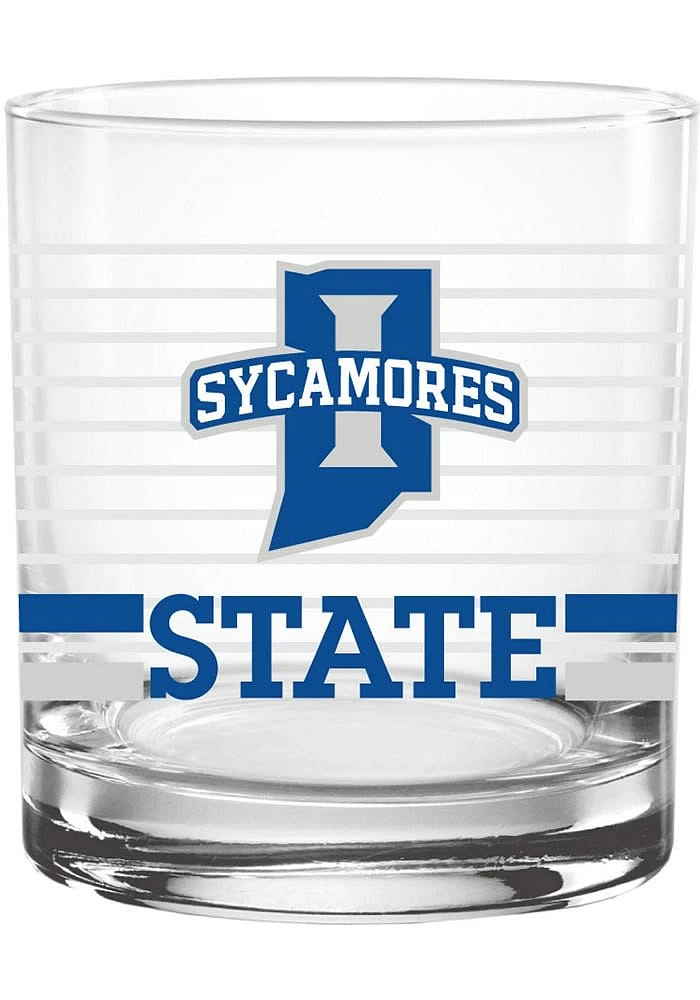 Indiana State Sycamores 14oz Ring Rock Glass - Red