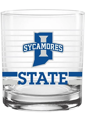 Indiana State Sycamores 14oz Ring Rock Glass - Red