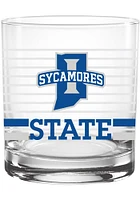 Indiana State Sycamores 14oz Ring Rock Glass - Red