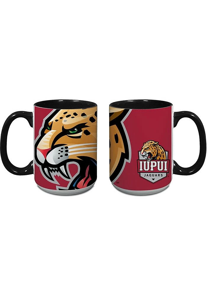 IUPUI Jaguars 15oz Logo Java Ceramic Mug - Red