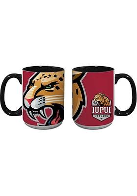 IUPUI Jaguars 15oz Logo Java Ceramic Mug - Red