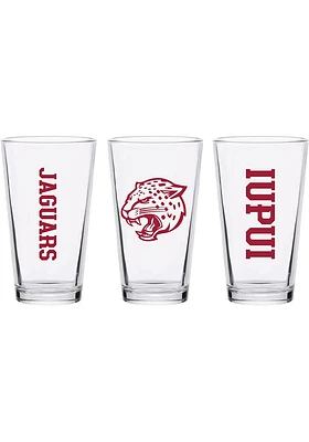 IUPUI Jaguars 16oz Core Pint Glass - Red