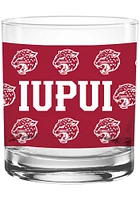 IUPUI Jaguars 14oz KO Rock Glass - Red